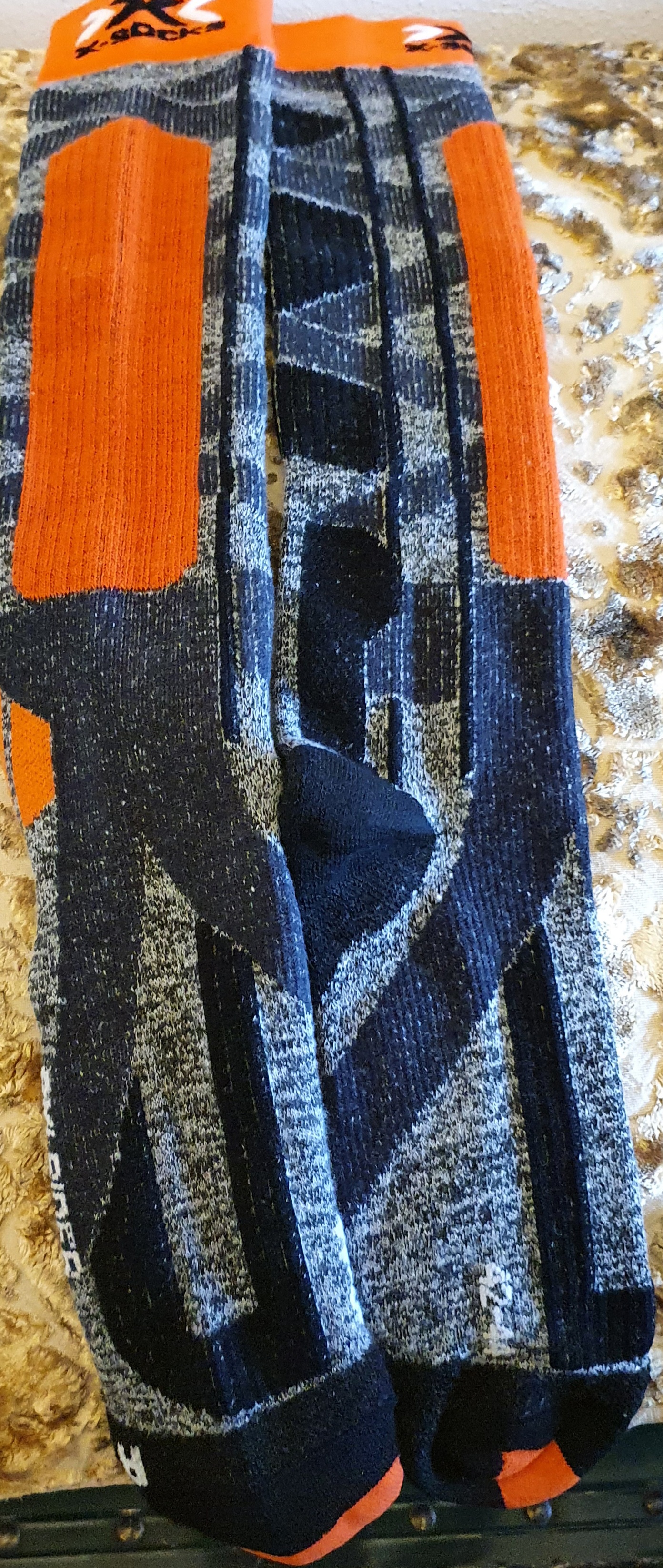 X-Socks Ski Rider 4.0 calze sci grigio arancione 35-38 termiche