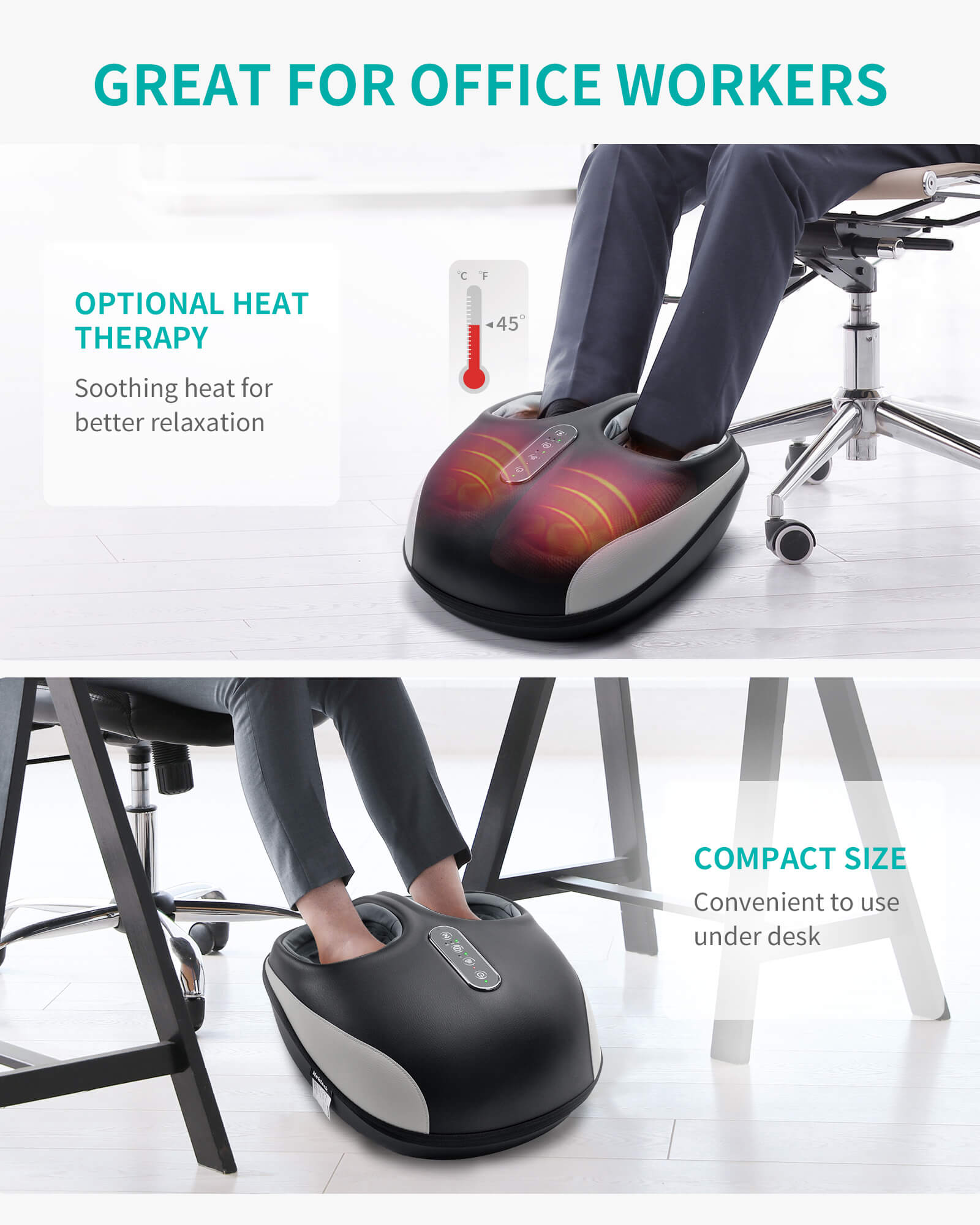 Nekteck Full Wrap massaggiatore piedi avvolgente con calore