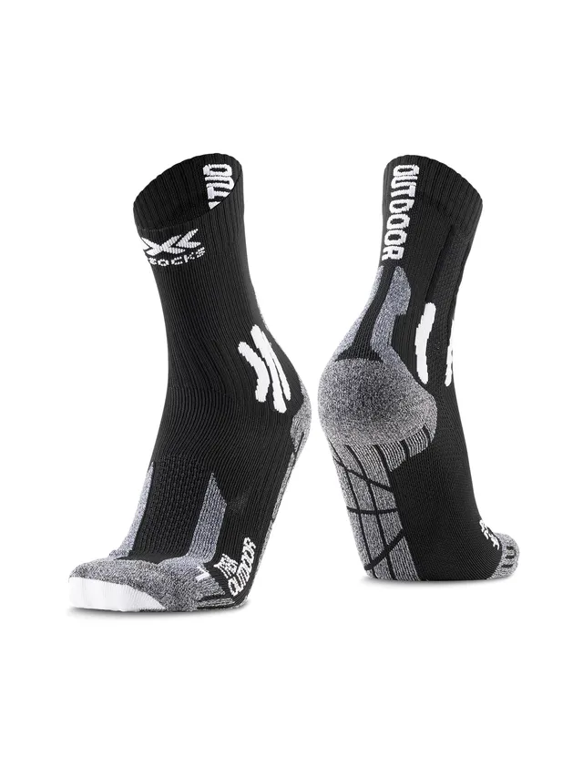 X-Socks Trek Outdoor 4.0 Calzini Trekking Nero/Grigio