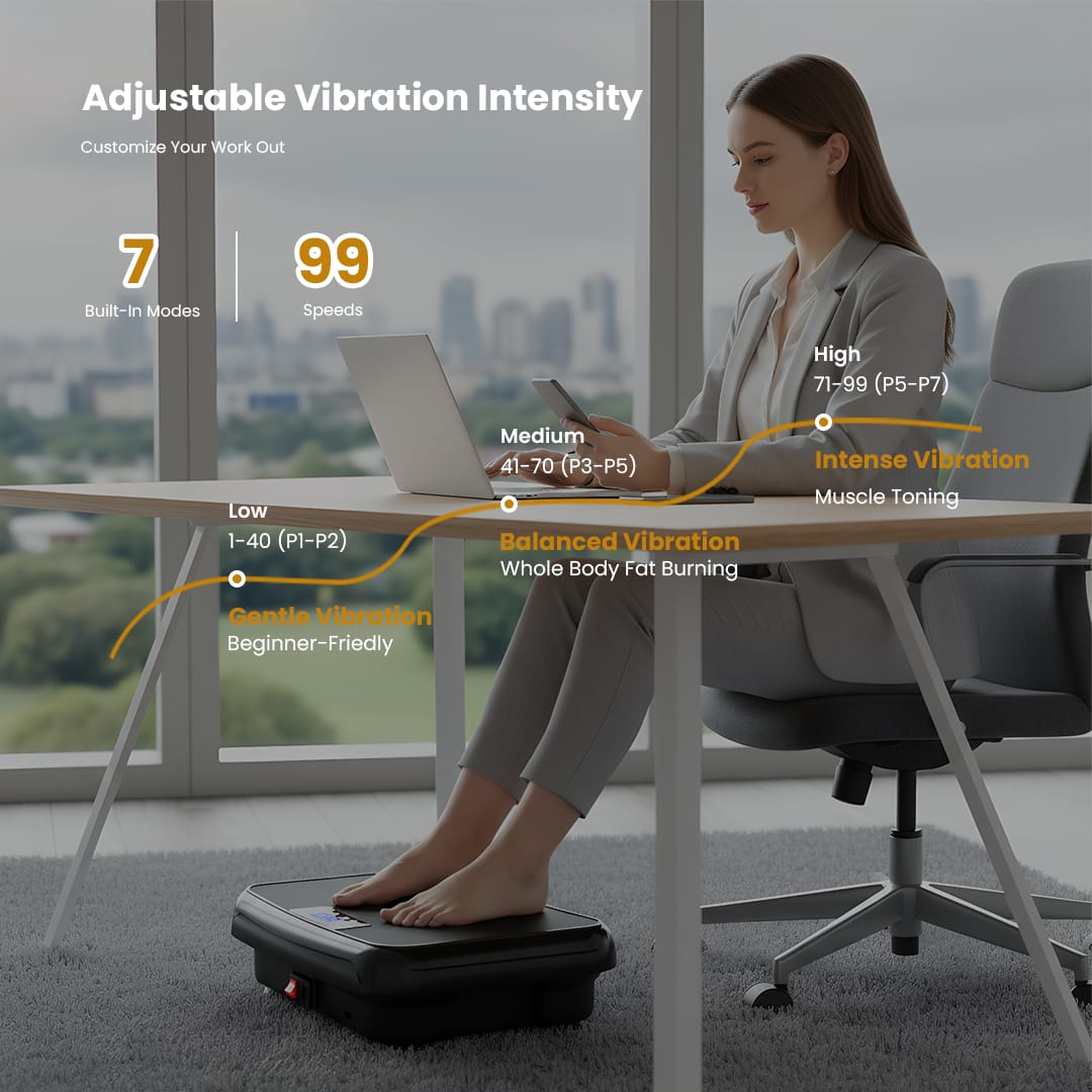 TISSCARE Vibration Plate mini pedana vibrante casa
