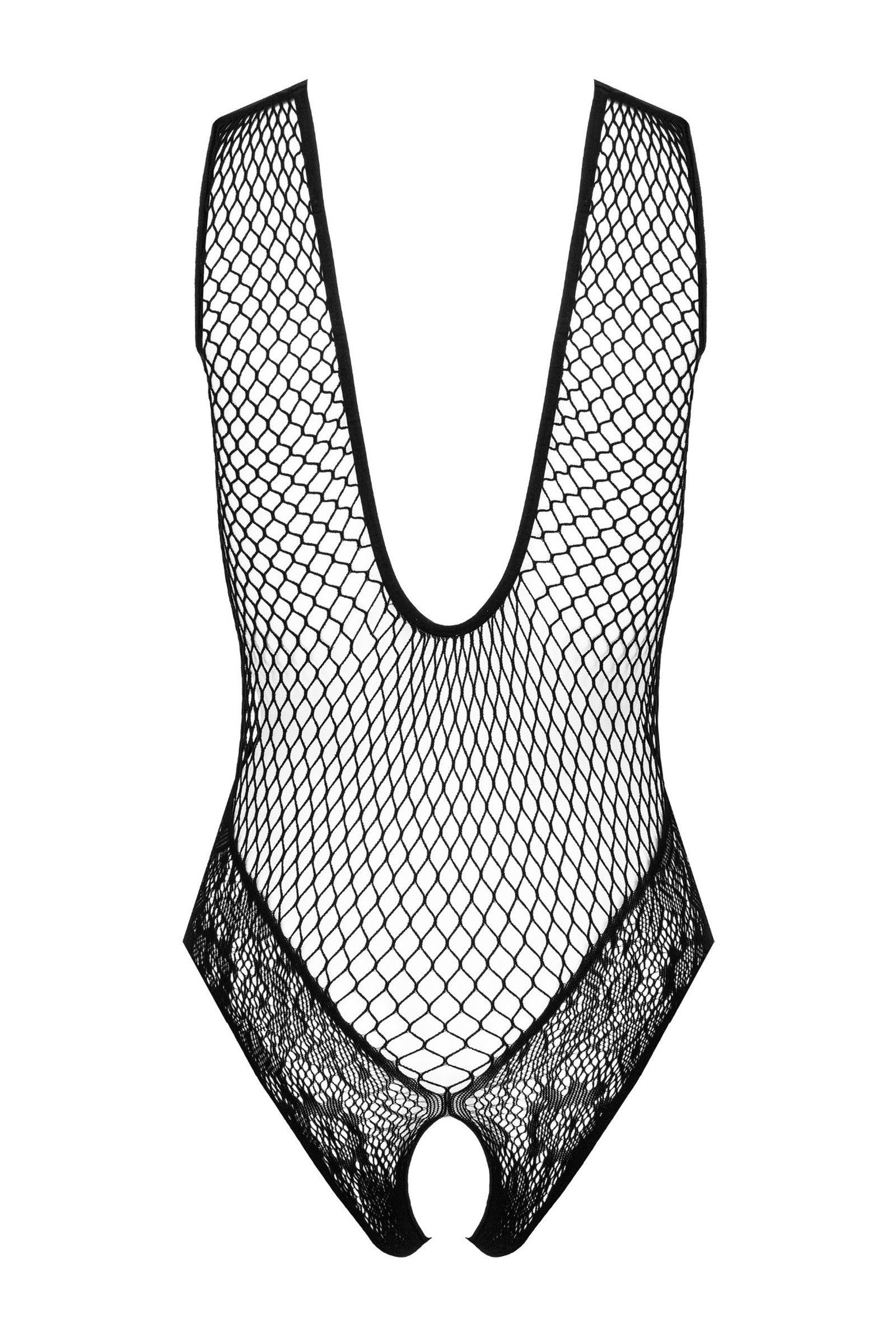 Kotek Body Rete Nero S/M/L Pizzo Cavallo Aperto