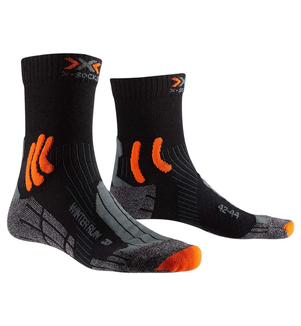 X-Socks Winter Run 4.0 calze running nero 42/44