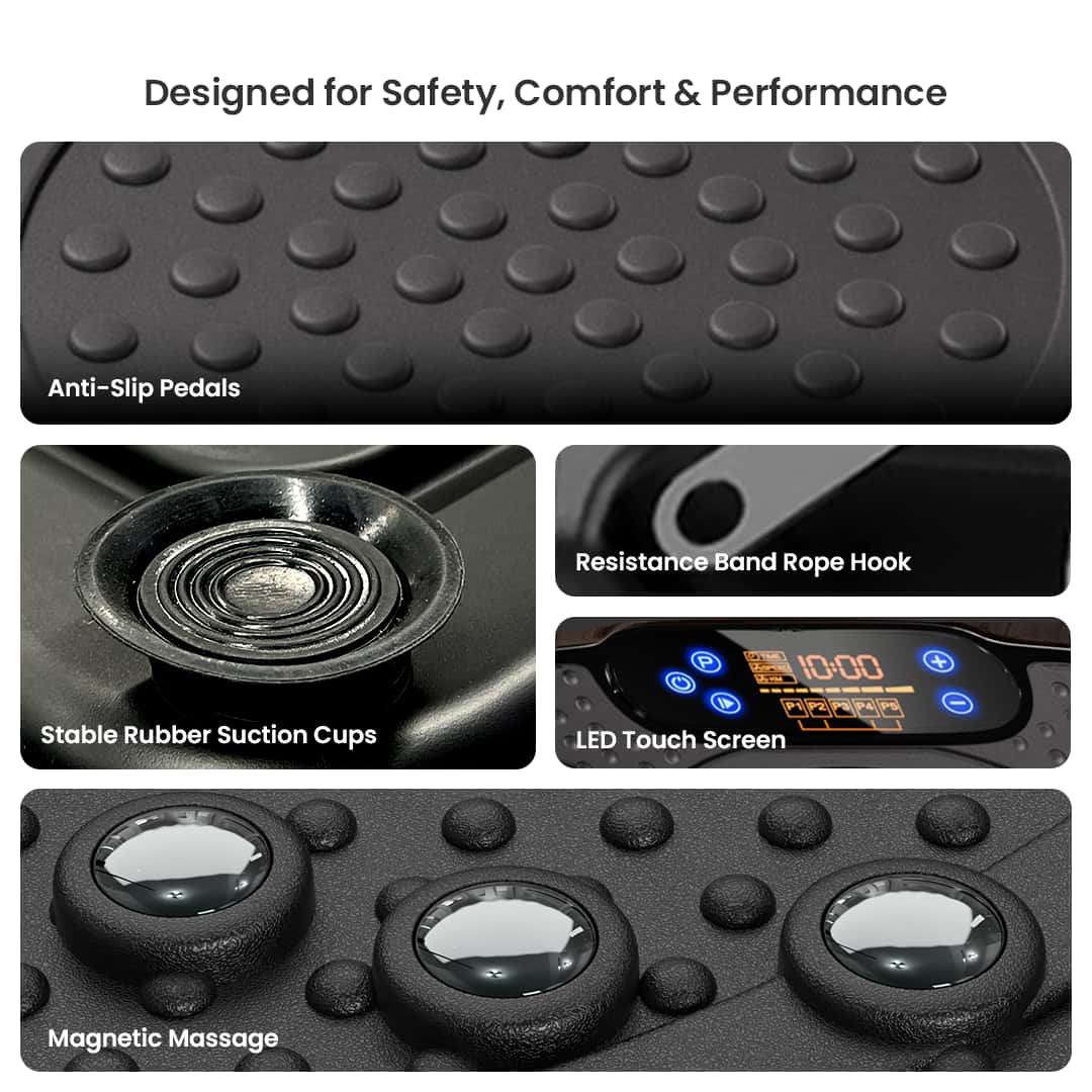 Tisscare Vibration Plate V1 Pedana Vibrante Nero corpo intero