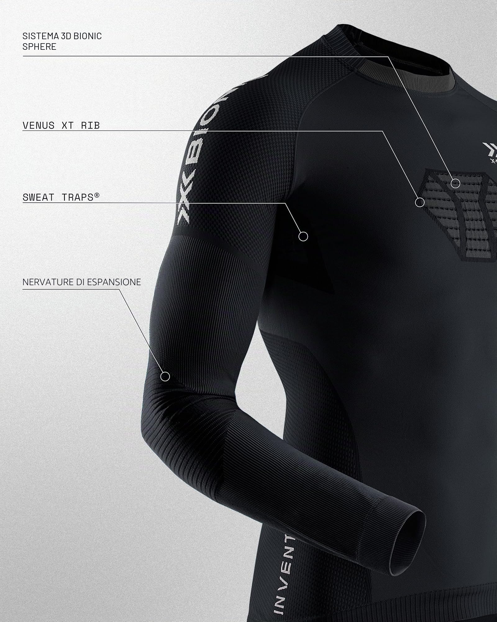 Bionic Invent 4.0 maglia termica uomo maniche lunghe L