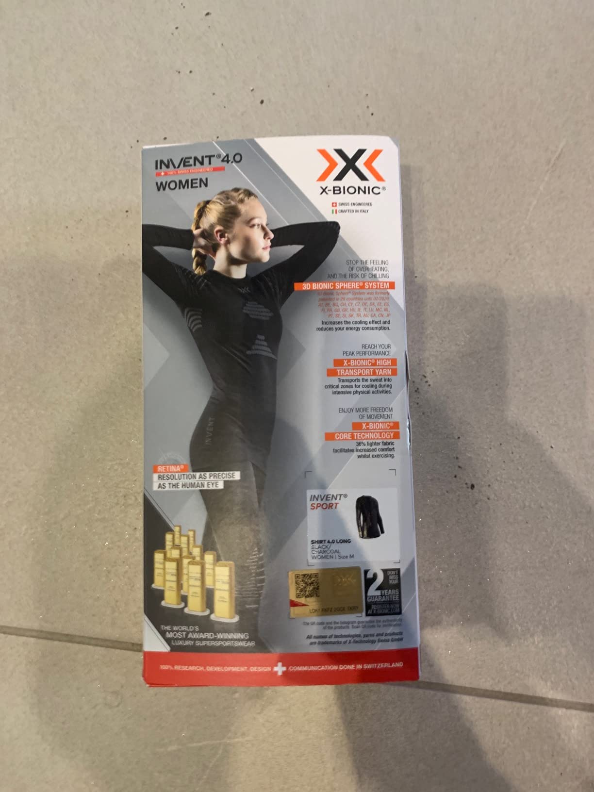 X-Bionic Invent 4.0 maglia termica donna bianco compressione
