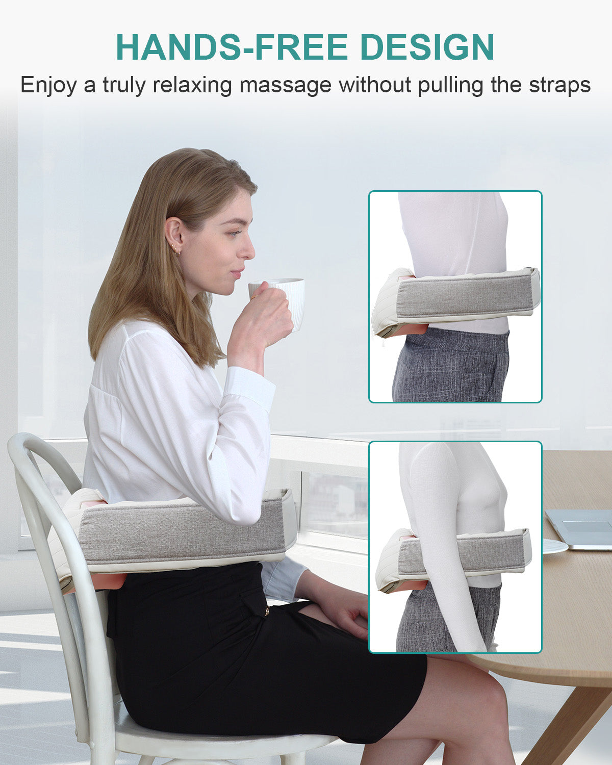 Nekteck Neck Back Massager Collo Schiena Grigio Senza Fili