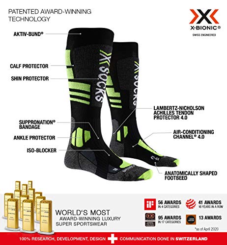 Bionic X-SOCKS Bike 4.0 calze bici 44 nere traspiranti