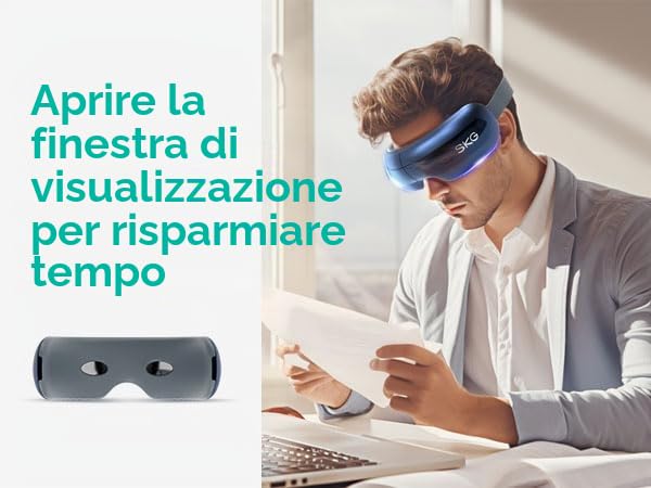 SKG E3 Pro Massaggiatore occhi con calore Bluetooth e musica