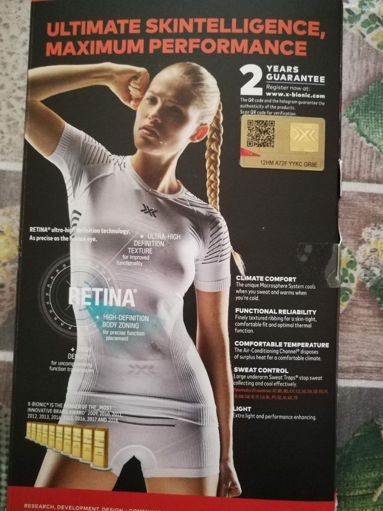 X-Bionic Invent 4.0 maglia termica donna manica corta compressione