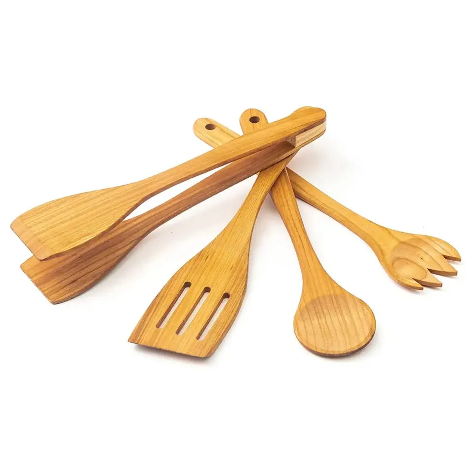 Tuuli Utensili cucina legno ciliegio set 4 pezzi 30 cm