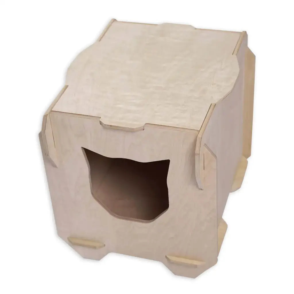 Tuuli Animali Casetta gatto legno betulla 51 cm riposo