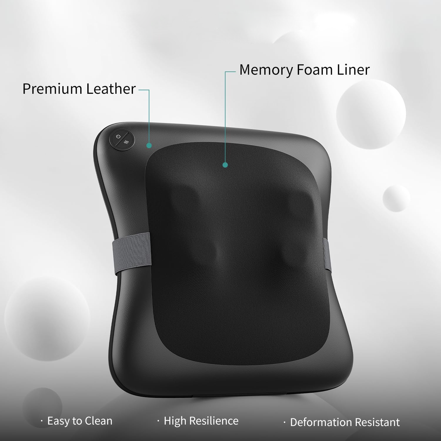 Nekteck Neck & Back Massager Cuscino Ricaricabile con Calore