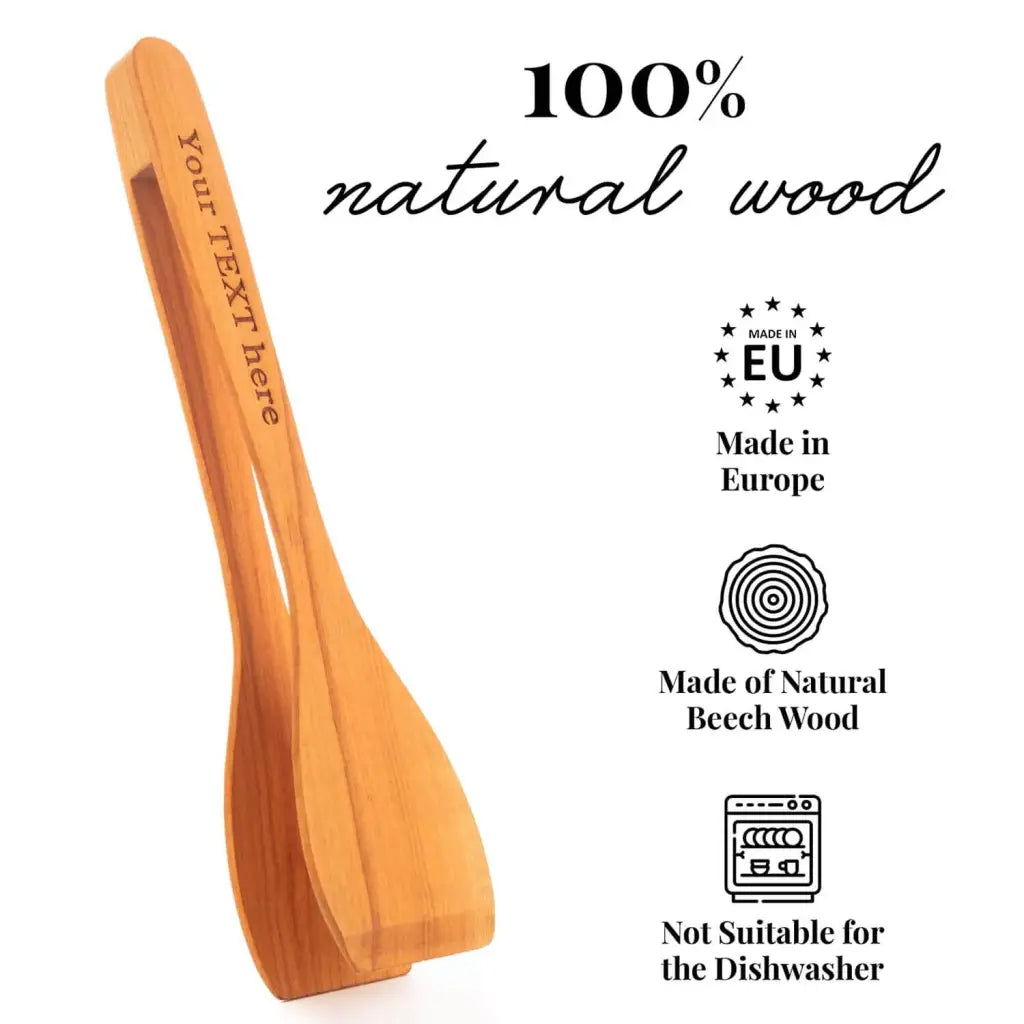 Tuuli pinze da barbecue legno ciliegio 30 cm incise