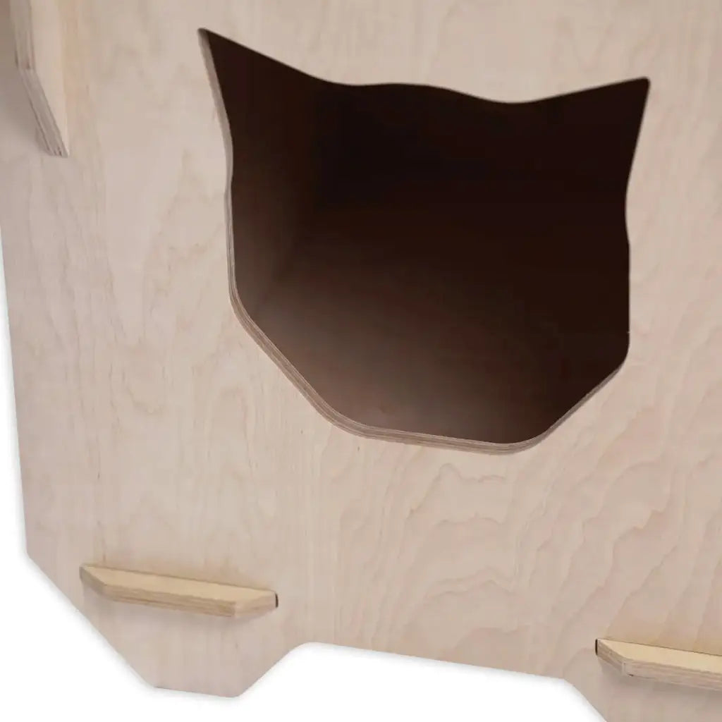 Tuuli Animali Casetta gatto legno betulla 51 cm riposo