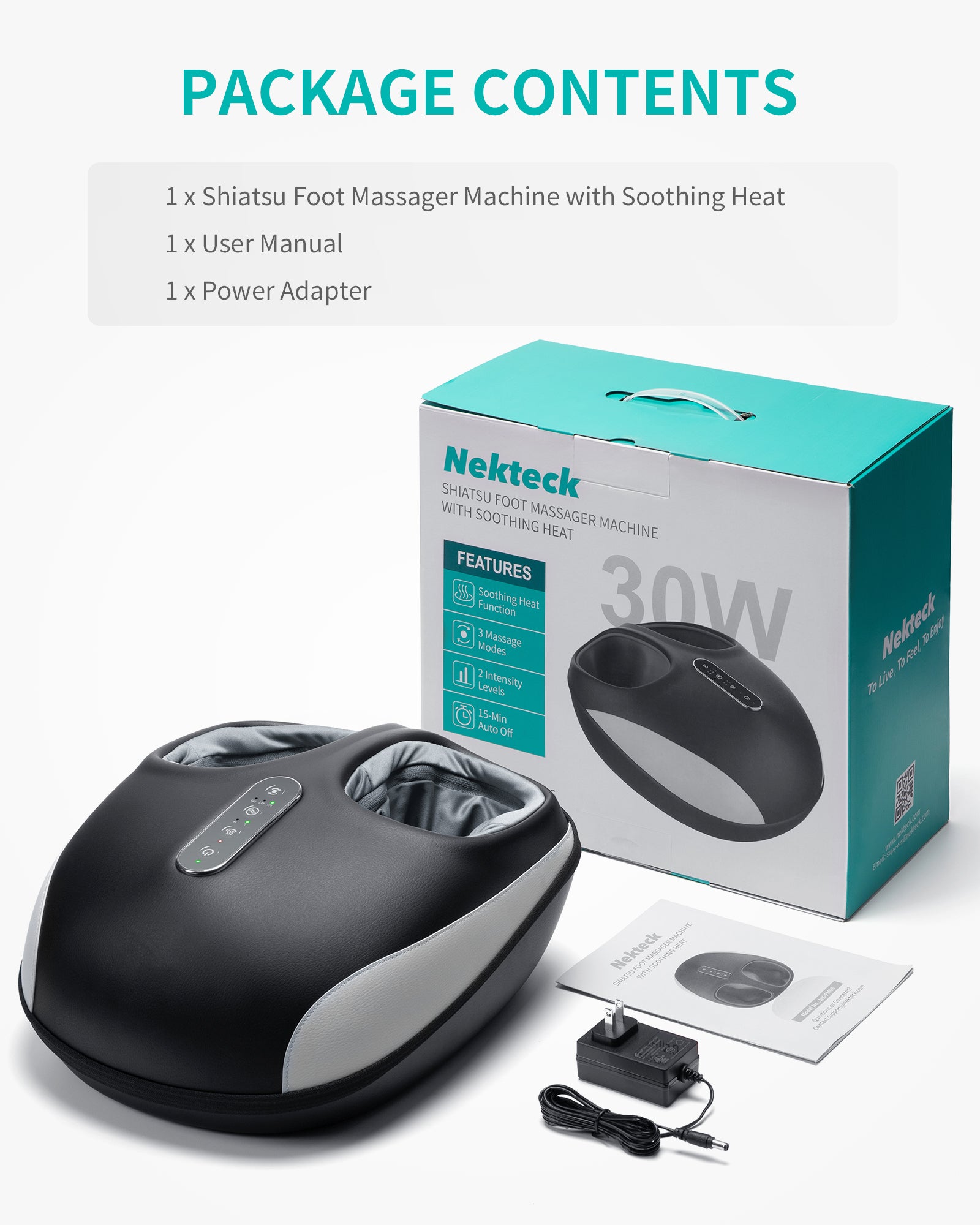 Nekteck Full Wrap massaggiatore piedi avvolgente con calore