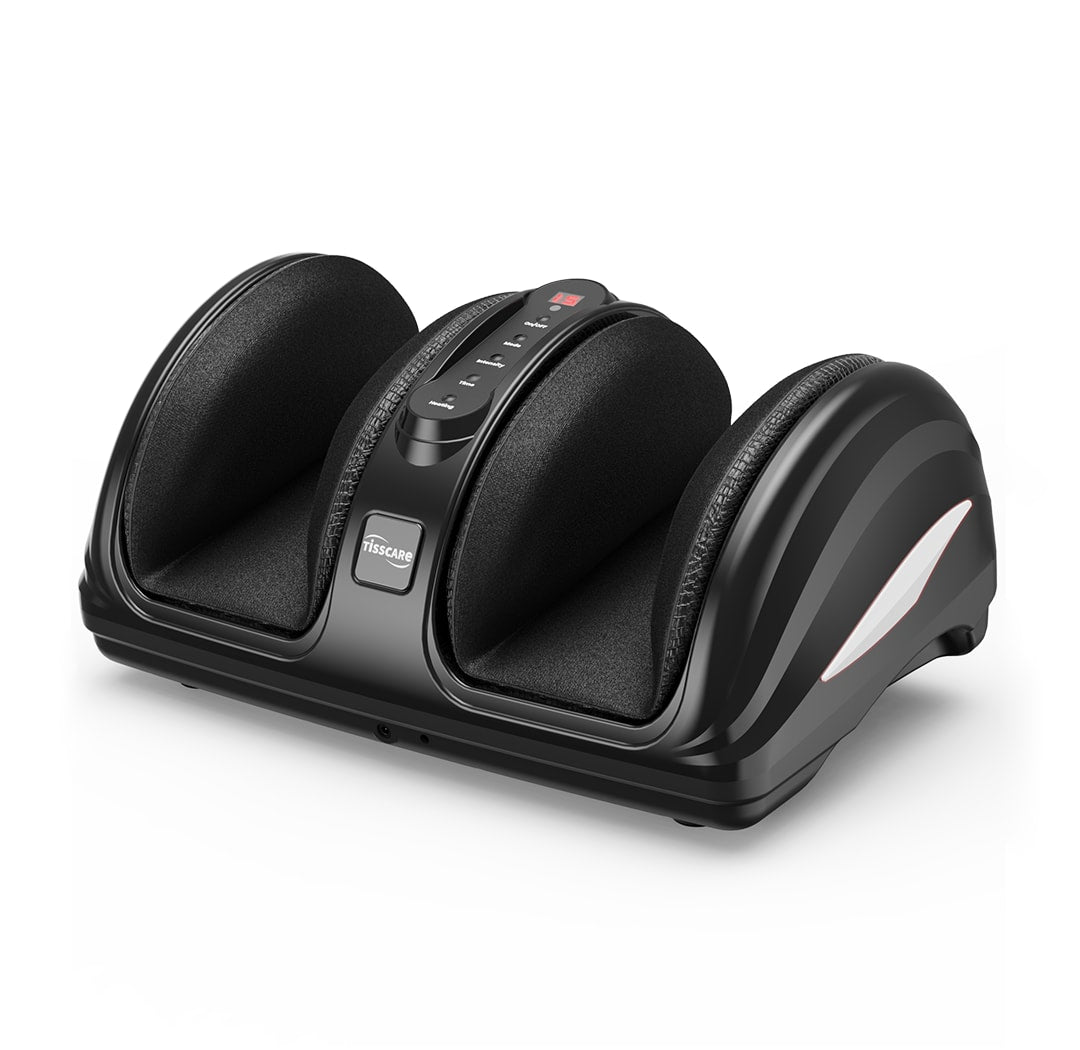 TISSCARE FeetFlo C1 Massaggiatore Piedi Nero Calore Shiatsu