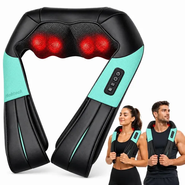 Nekteck Shiatsu Massaggiatore Collo Schiena 16 Nodi Calore