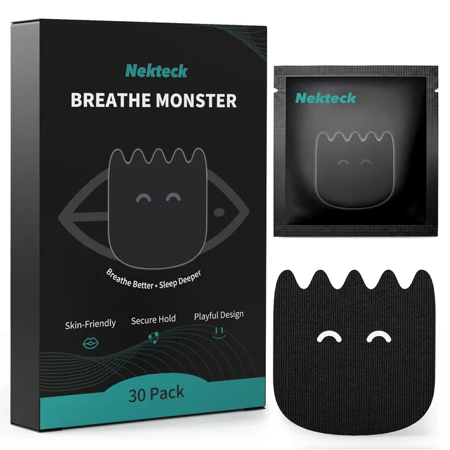 Nekteck Breathe Monster cerotti bocca e naso notte