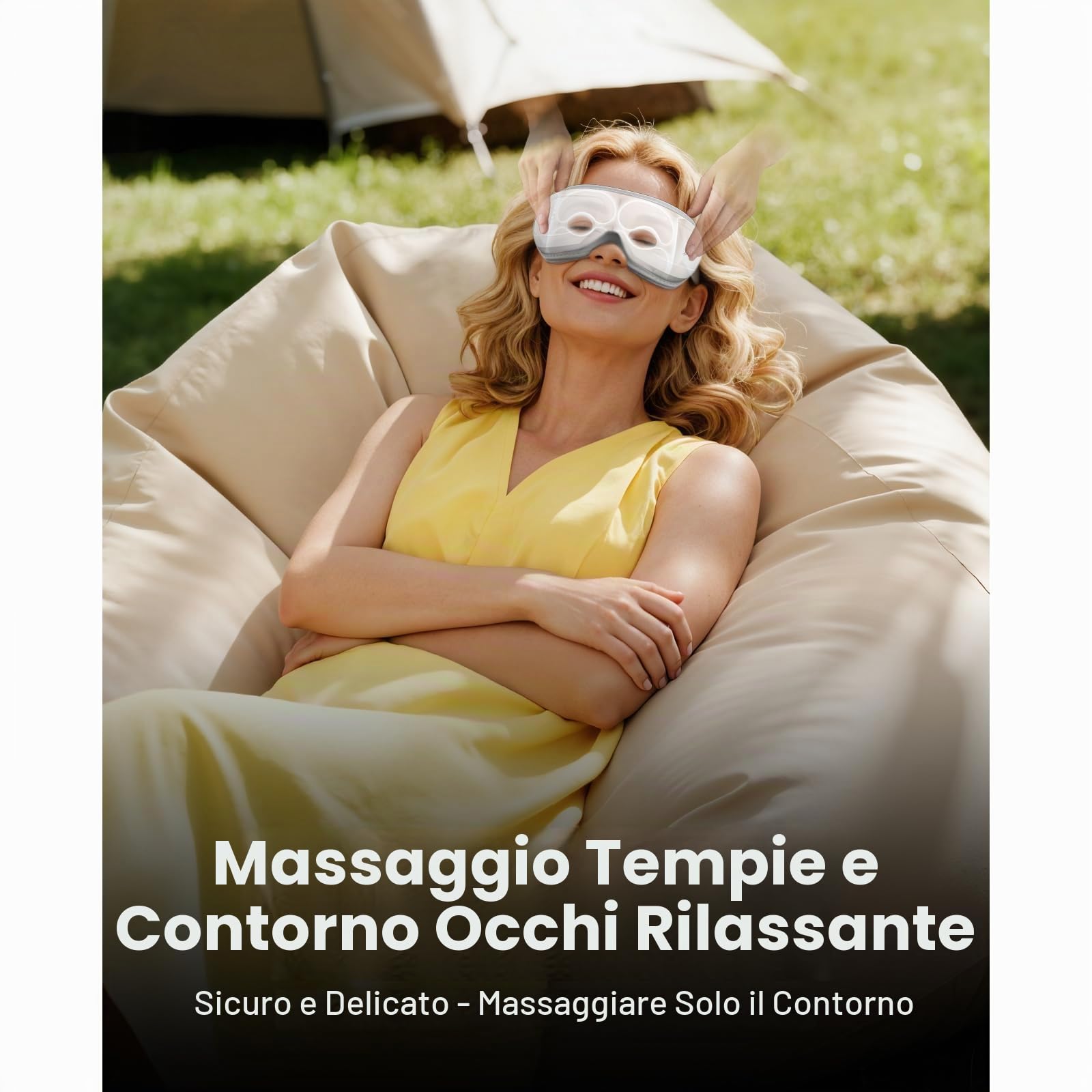 Bob and Brad Eye massaggiatore occhi bianco telecomando calore