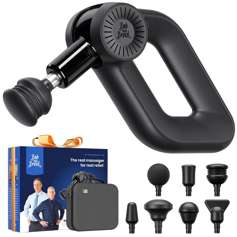 Bob and Brad D6 Pro pistola massaggio nero classico 16mm