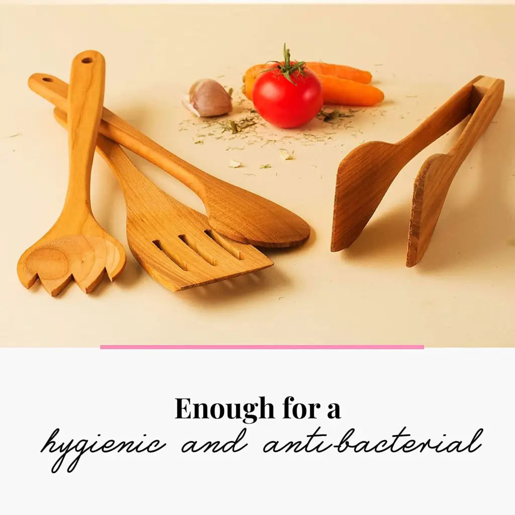 Tuuli Utensili cucina legno ciliegio set 4 pezzi 30 cm