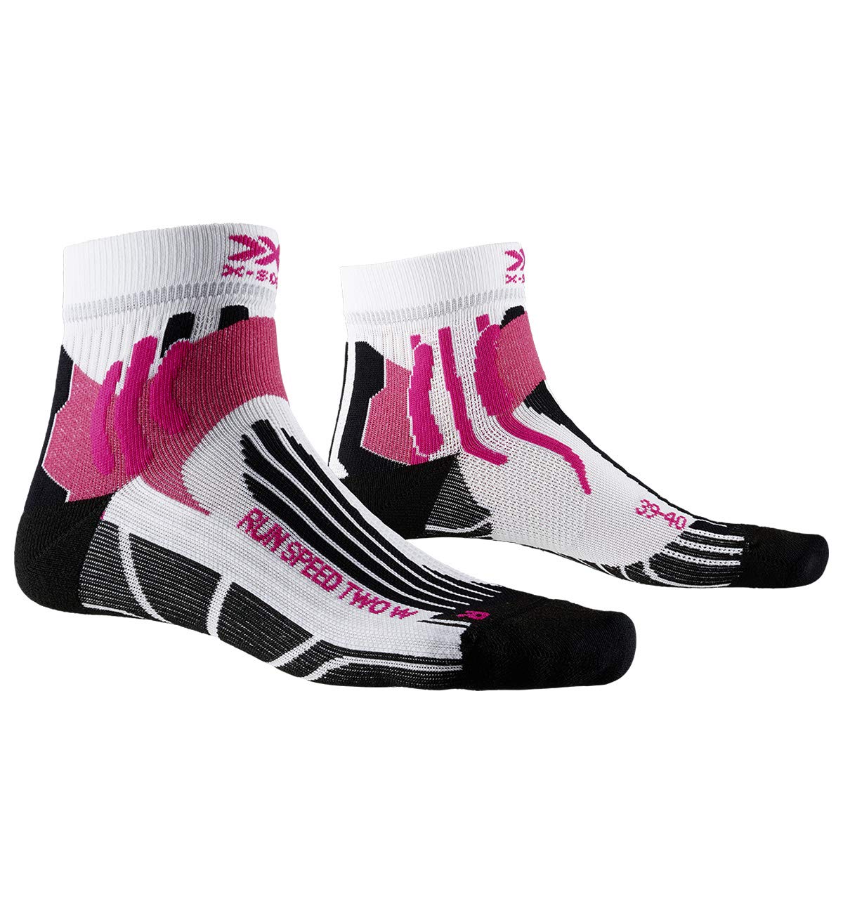 X-SOCKS Run Speed Two calzini corsa donna 39-40 rosa