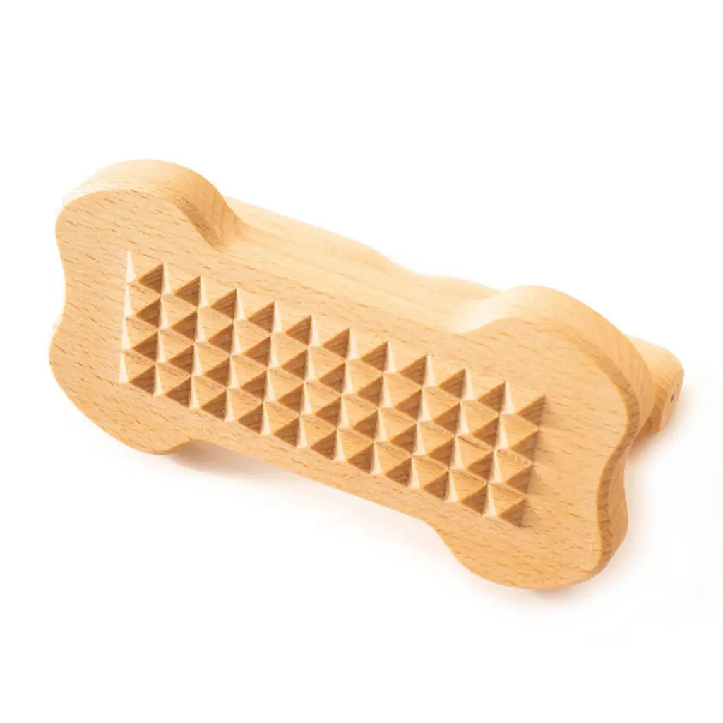 Tuuli Accessori Animali Massaggiatore Legno Osso 15x8 cm
