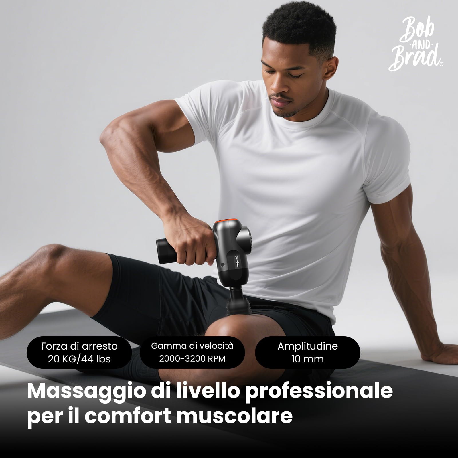 Bob and Brad C2 pistola massaggio Nero 5 testine USB-C