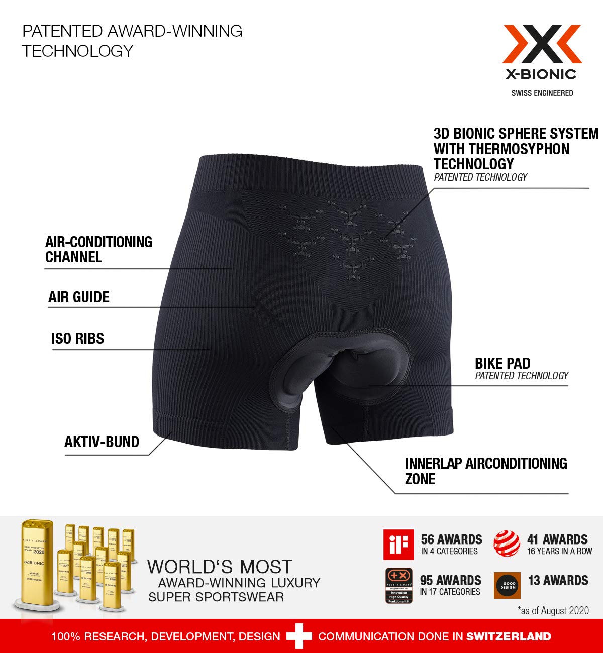 Bionic Energizer 4.0 Light Boxer Donna Pantaloncini bici con fondello