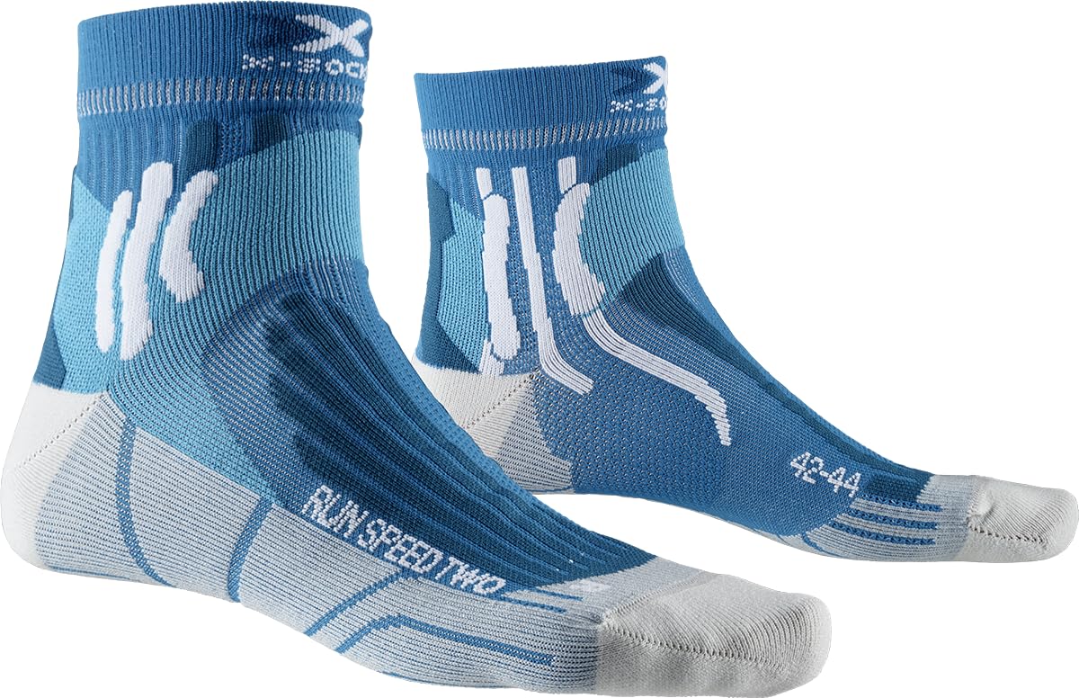 X-Socks Run Calze Running 42-44 Blu ventilate unisex