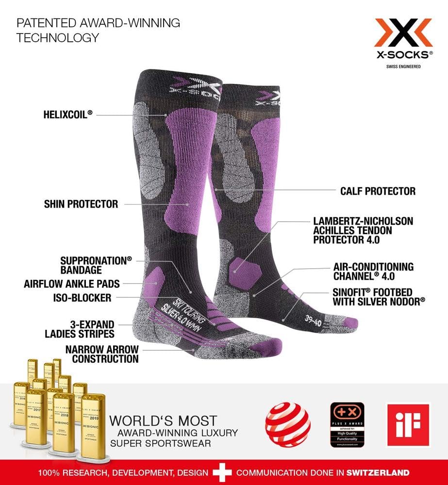 Bionic X-Socks Touring Silver 4.0 calze sci donna L