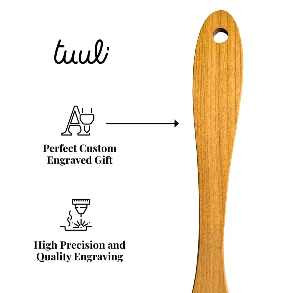 Tuuli Spatola Legno Ciliegio Personalizzata 30 cm