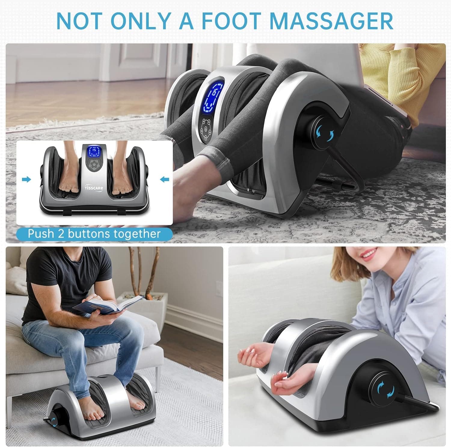 Tisscare Foot Massagers massaggiatore piedi shiatsu calore