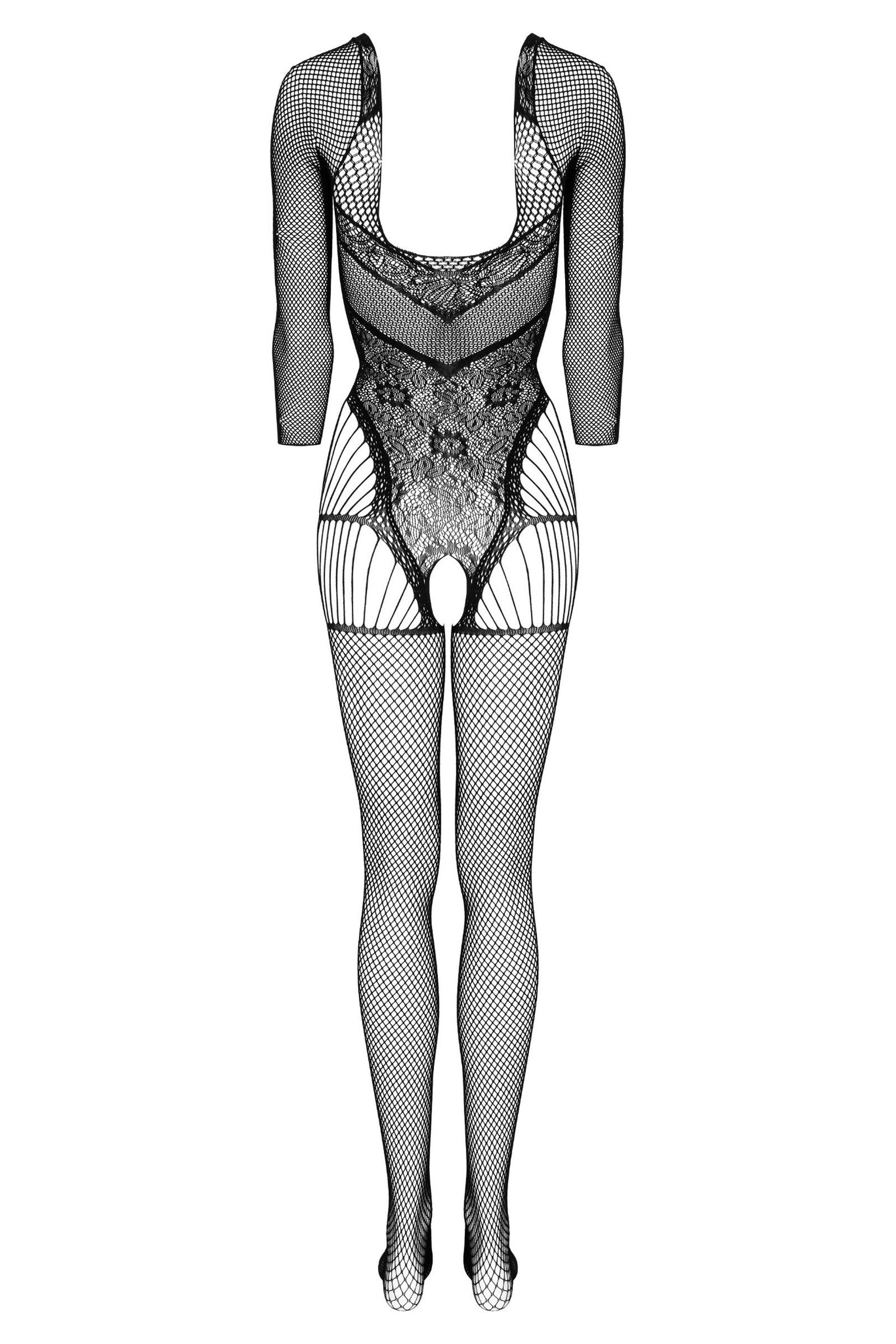 Kotek Bodystockings bodystocking pizzo nero S/M/L