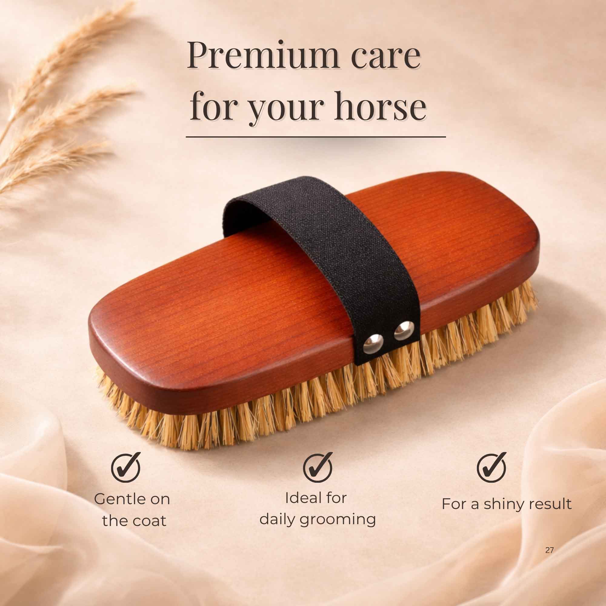 Tuuli Animali Spazzola cavallo faggio toelettatura 18,7 cm