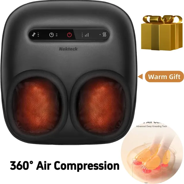 Nekteck Foot Massager shiatsu compressione calore plantare