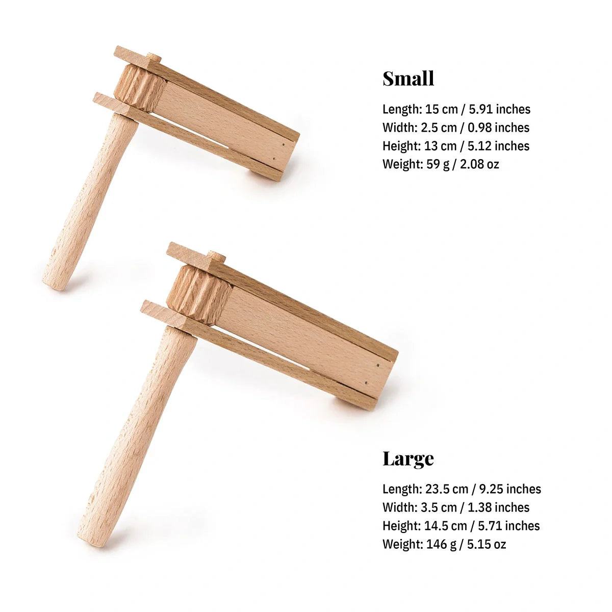 Tuuli Raganella Faggio Personalizzata Piccola 15 cm