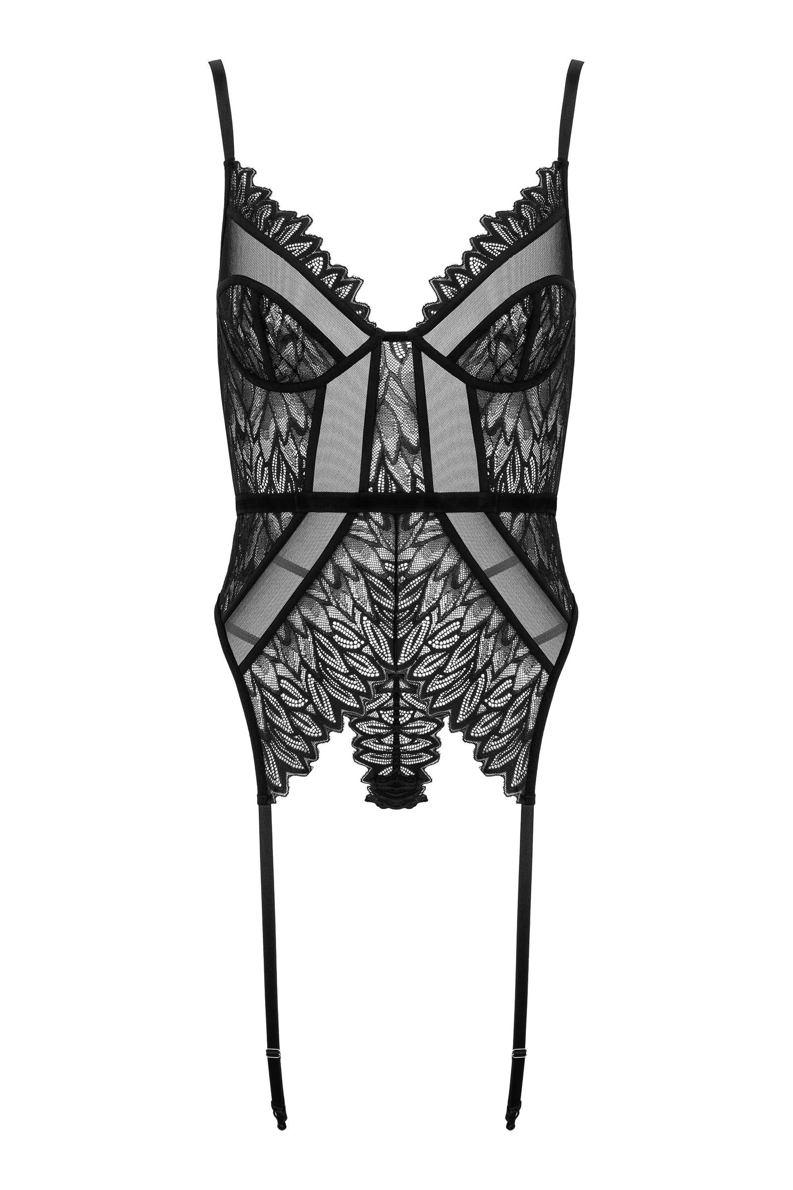 Kotek CO102 strapscorsage corsage nero set S/M