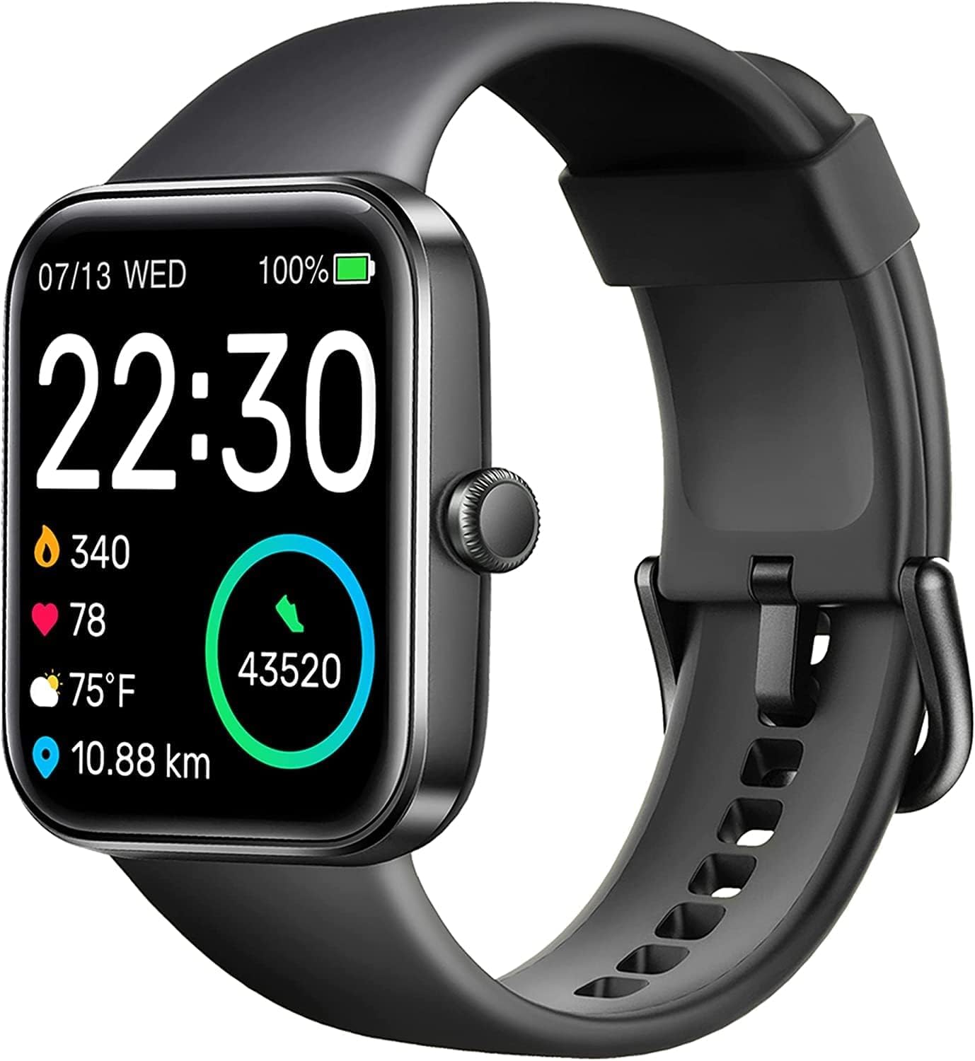 SKG V7 smartwatch orologio intelligente nero 1,7"