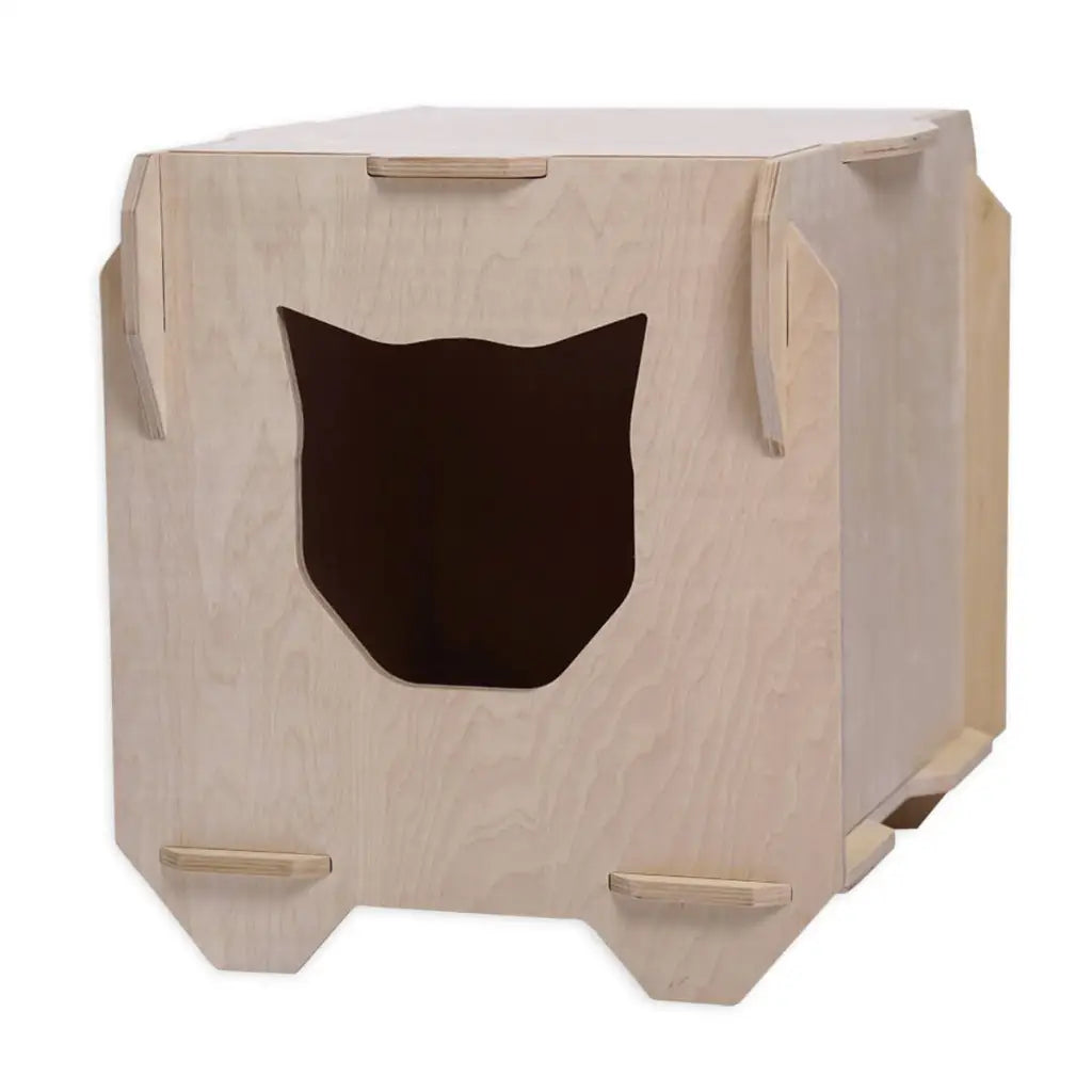 Tuuli Animali Casetta gatto legno betulla 51 cm riposo