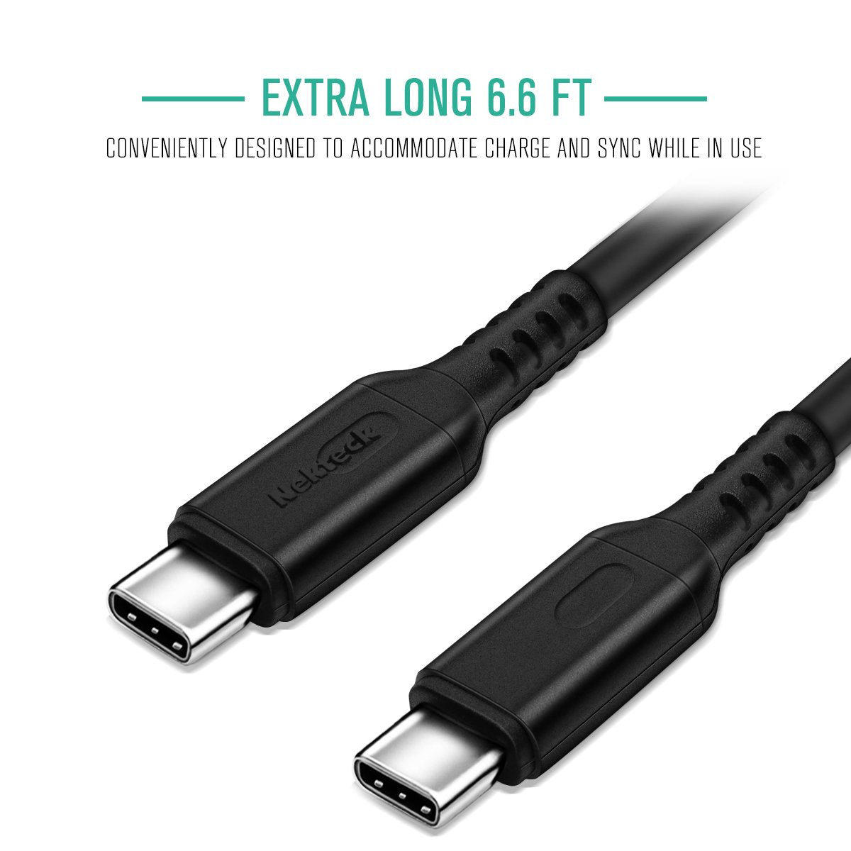 Nekteck Cavo USB C 100W 2m 2 Pezzi Ricarica