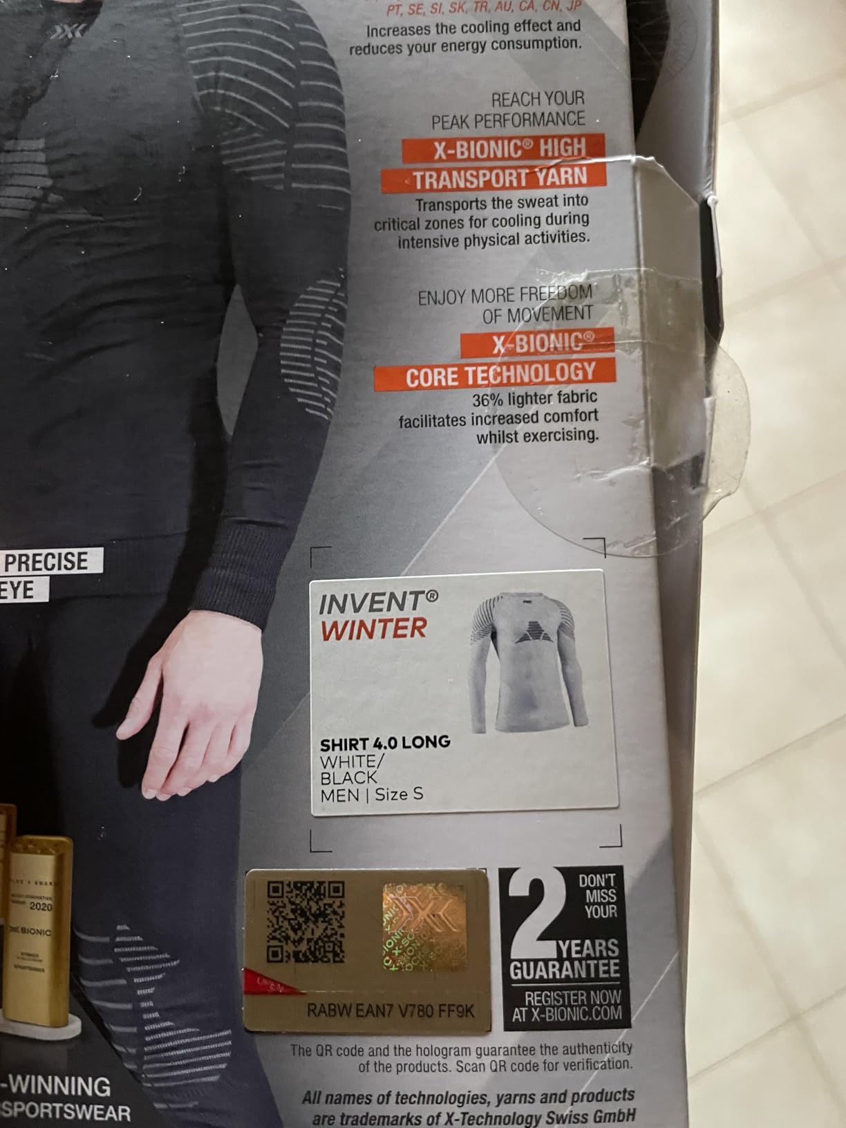 X-Bionic Invent 4.0 Maglia Termica Nero termoregolante