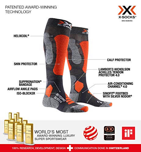 X-Socks Touring Silver 4.0 calze sci scialpinismo alte
