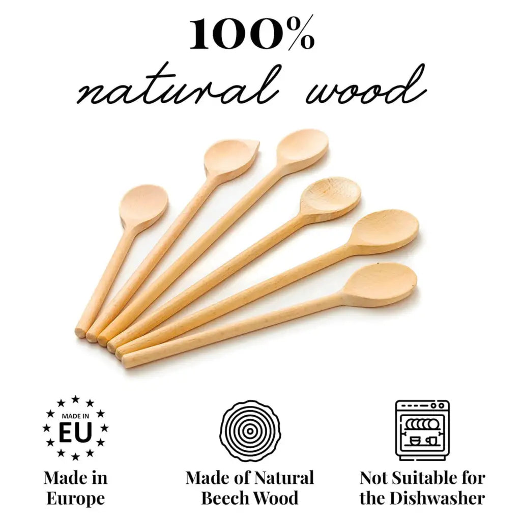 Tuuli Utensili Cucina cucchiai faggio set 6 pezzi