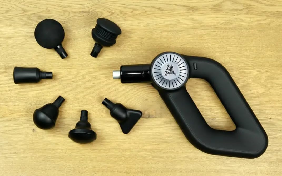 Bob and Brad D6 Pro pistola massaggio nero classico 16mm